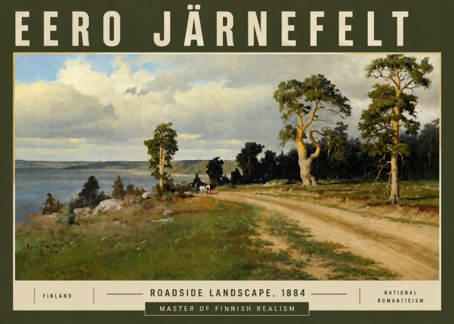 Eero Järnefelt Roadside Landscape, 1884 No5 - Plakat