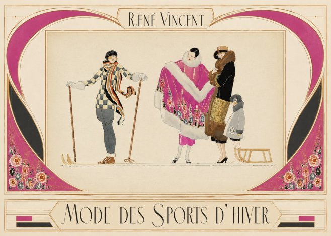 René Vincent Mode Des Sports D'hiver No3 - Plakat