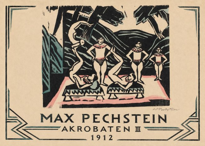 Max Pechstein Akrobaten Iii No3 - Plakat