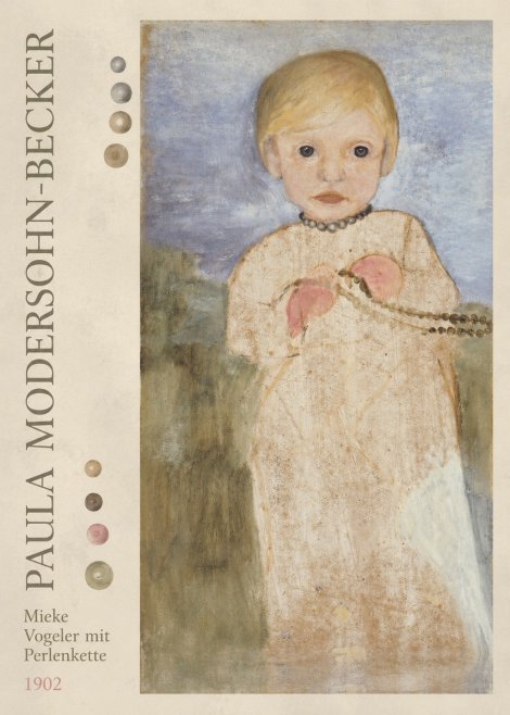 Paula Modersohn-Becker Mieke Vogeler Mit Perlenkette No3 - Plakat