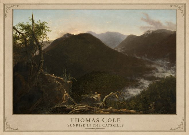 Thomas Cole Sunrise in the Catskills II No1 - Plakat