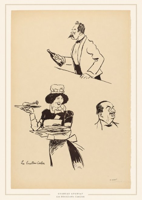 Georges Goursat Les Bouillons Carlier II No5 - Plakat