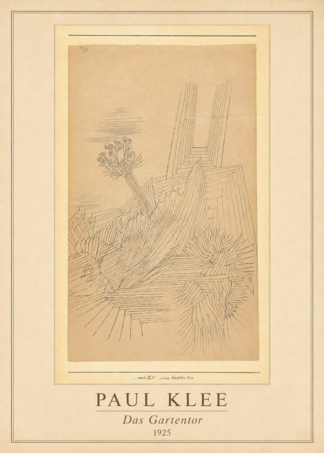 Paul Klee Das Gartentor II No1 - Plakat
