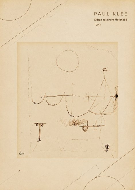 Paul Klee Skizze Zu Einem Hafenbild No4 - Plakat