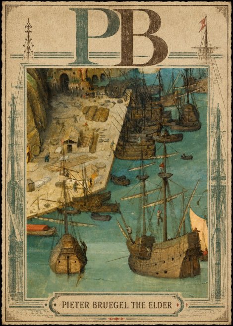 Pieter Bruegel A Port Scene No3 - Plakat