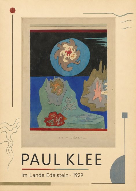 Paul Klee Im Lande Edelstein No1 - Plakat