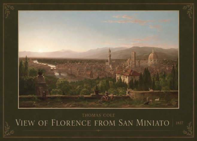 Thomas Cole View of Florence from San Miniato No3 - Plakat
