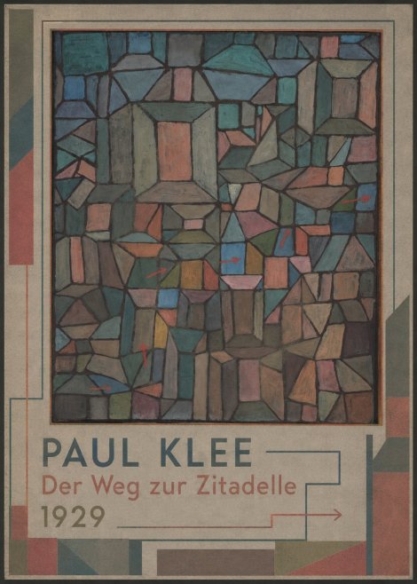 Paul Klee Der Weg Zur Zitadelle No1 - Plakat