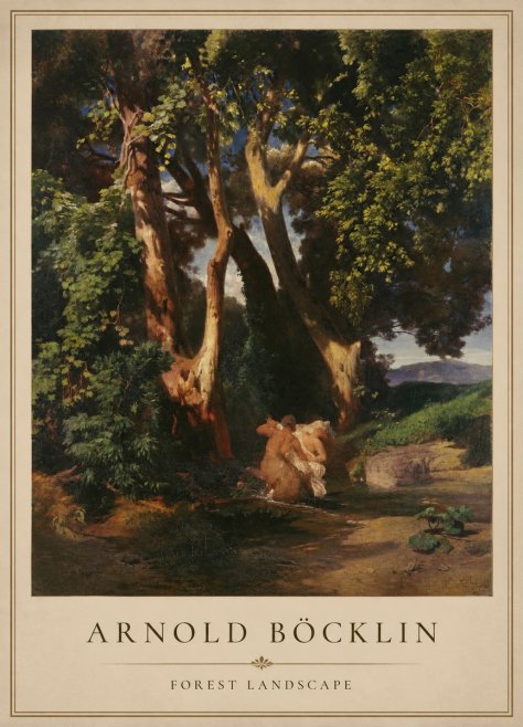 Arnold Böcklin Forest Landscape No1 - Plakat