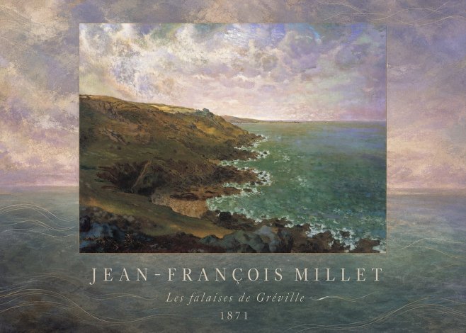 Jean-François Millet Les Falaises De Gréville No4 - Plakat