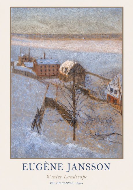 Eugène Jansson Winter Landscape No1 - Plakat