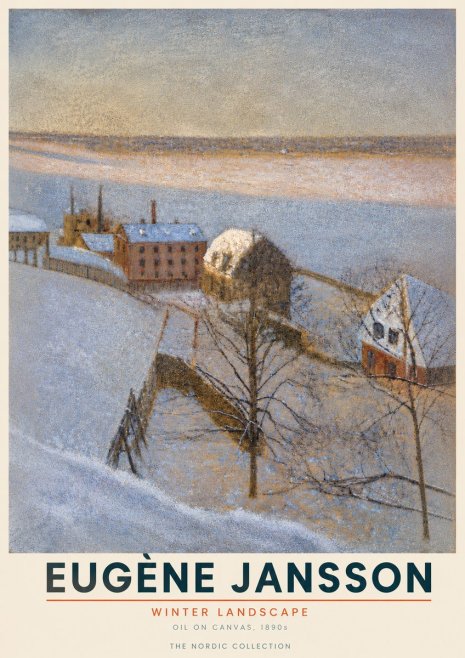 Eugène Jansson Winter Landscape No4 - Plakat