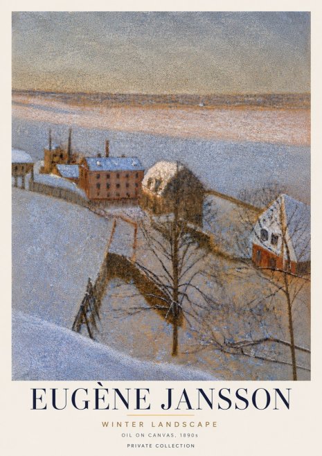 Eugène Jansson Winter Landscape No6 - Plakat
