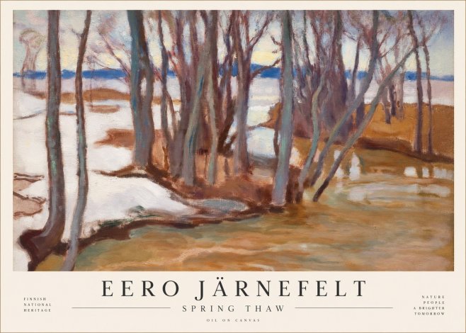 Eero Järnefelt Spring Thaw No4 - Plakat