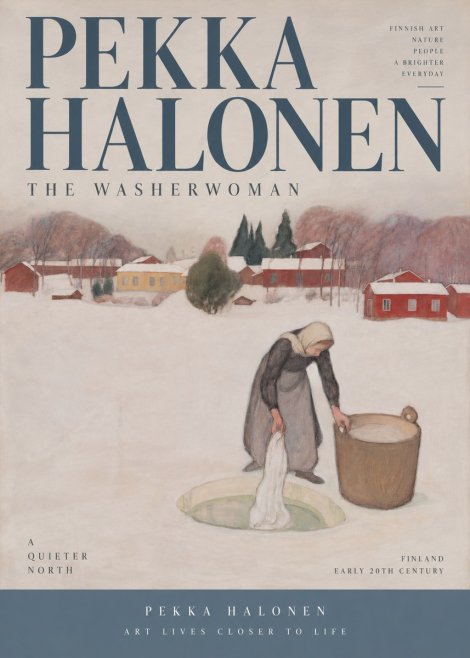 Pekka Halonen The Washerwoman No4 - Plakat
