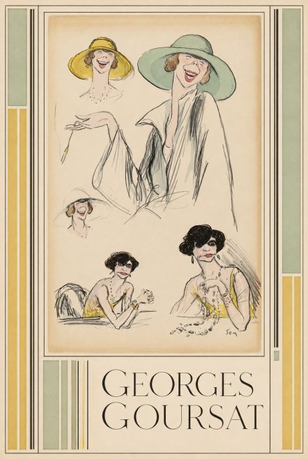 Georges Goursat Elegant Parisian Caricatures No6 - Plakat