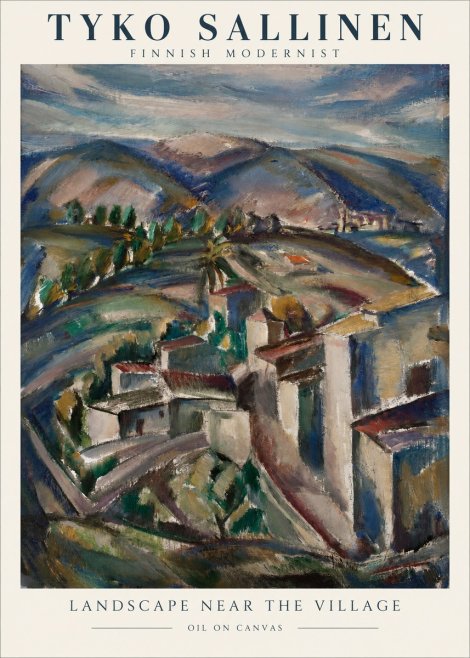 Tyko Sallinen Landscape Near the Village No1 - Plakat