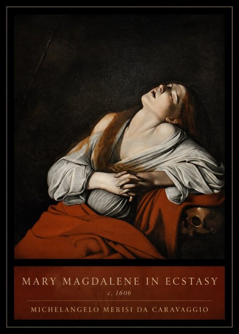 Michelangelo Merisi da Caravaggio Mary Magdalene in Ecstasy No3 - Plakat