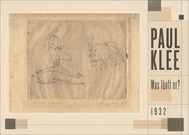 Paul Klee Was Läuft Er? No3 - Plakat