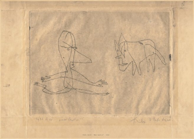 Paul Klee Was Läuft Er? No6 - Plakat