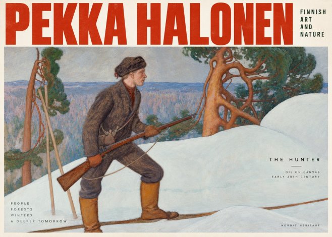 Pekka Halonen The Hunter No2 - Plakat