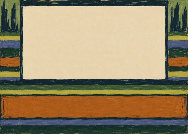 Max Pechstein Art Deco Landscape Frame No4 - Plakat