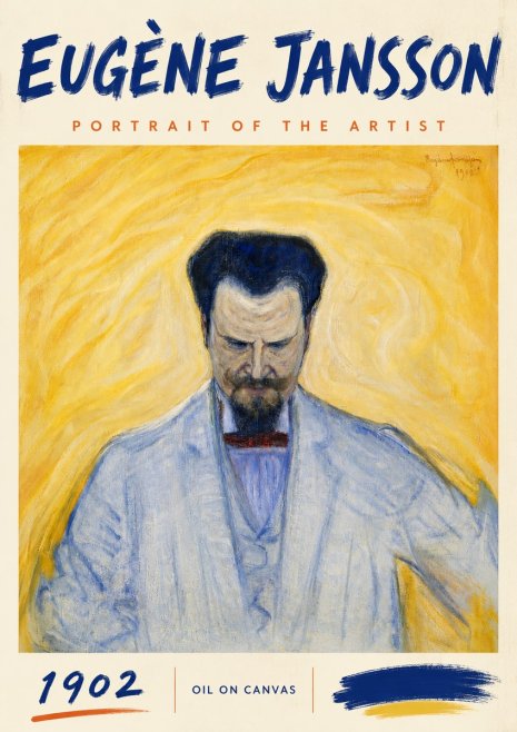 Eugène Jansson Portrait of the Artist II No6 - Plakat