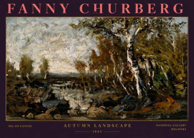 Fanny Churberg Autumn Landscape No6 - Plakat