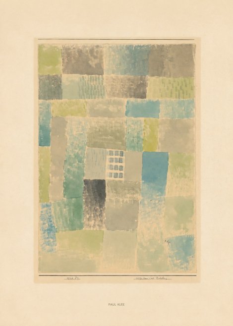 Paul Klee Erstes Haus Einer Siedelung No6 - Plakat