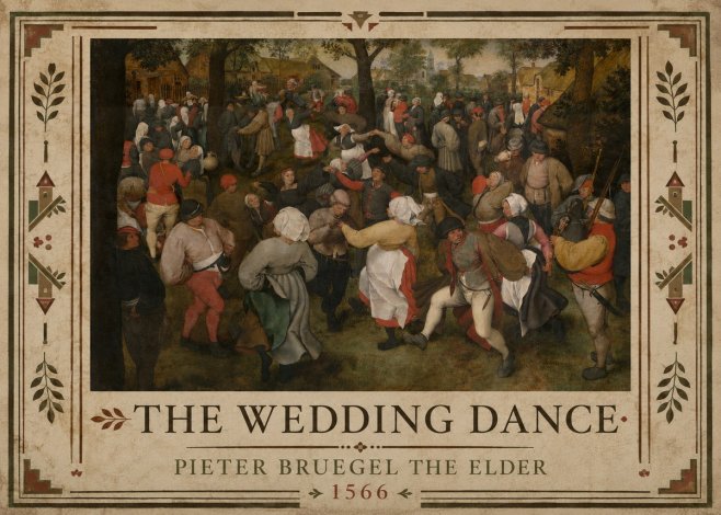 Pieter Bruegel The Wedding Dance II No2 - Plakat