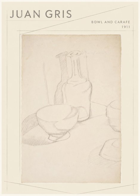 Juan Gris Bowl and Carafe No1 - Plakat