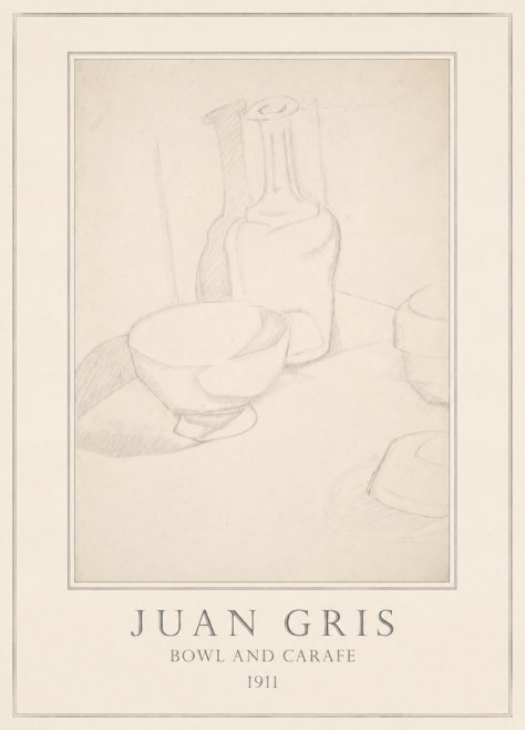 Juan Gris Bowl and Carafe No4 - Plakat