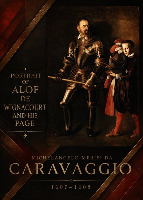 Michelangelo Merisi da Caravaggio Portrait of Alof De Wignacourt and His Page No5 - Plakat