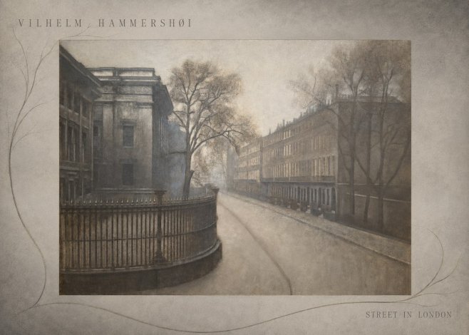 Vilhelm Hammershøi Street in London No5 - Plakat