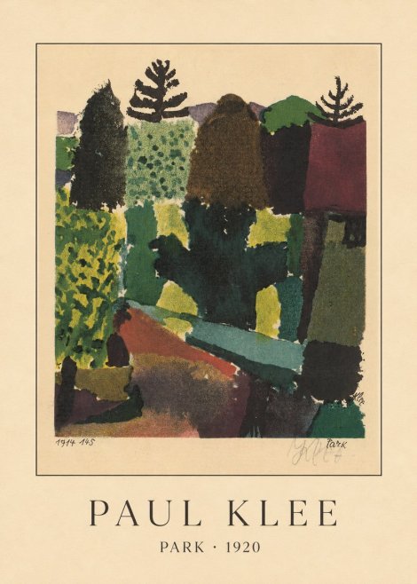 Paul Klee Park II No3 - Plakat