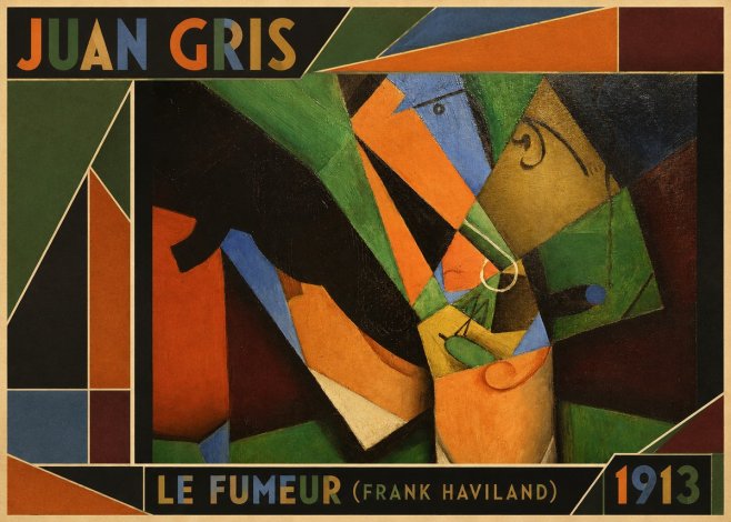Juan Gris Le Fumeur (Frank Haviland) No1 - Plakat