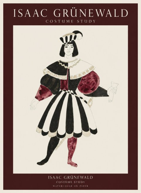 Isaac Grünewald Costume Study VIII No1 - Plakat
