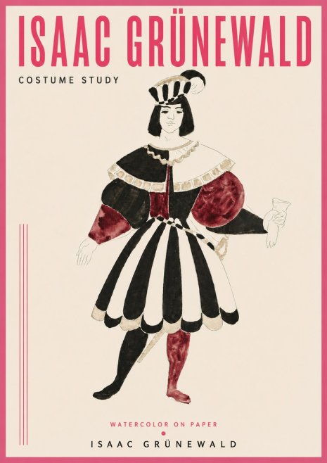 Isaac Grünewald Costume Study VIII No4 - Plakat