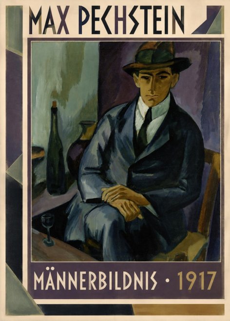 Max Pechstein Männerbildnis • 1917 No1 - Plakat
