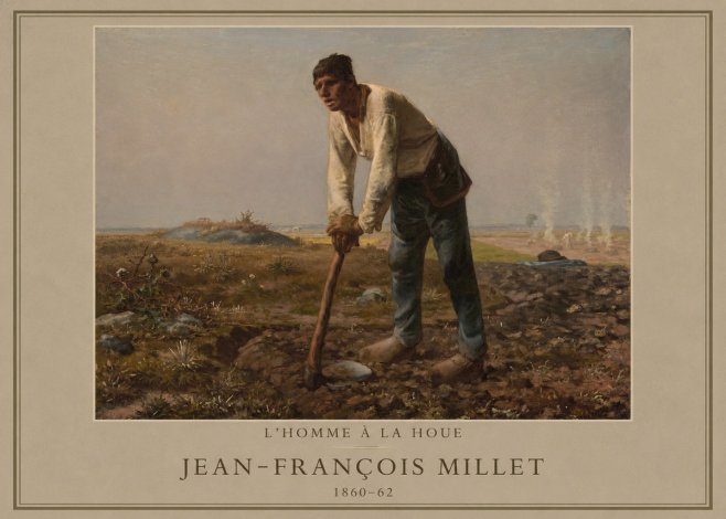 Jean-François Millet L'homme À La Houe No1 - Plakat