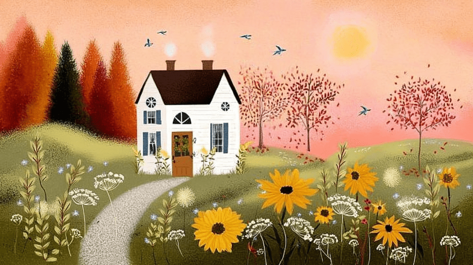 Sunlit Meadowscape
