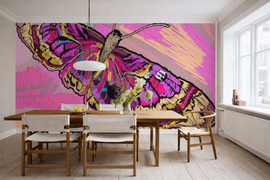 Frosted Butterfly Canvas