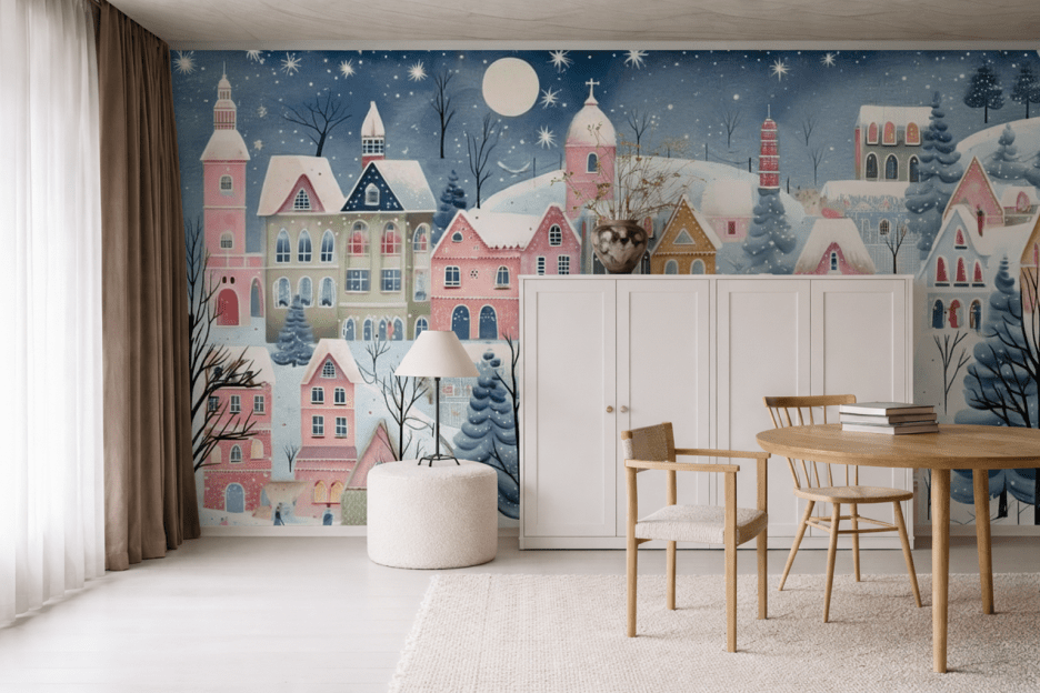 Charming Snowy Hamlet