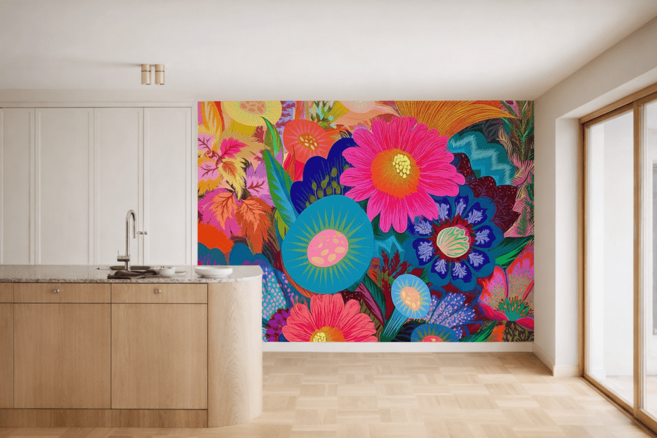 Vibrant Flora Mosaic