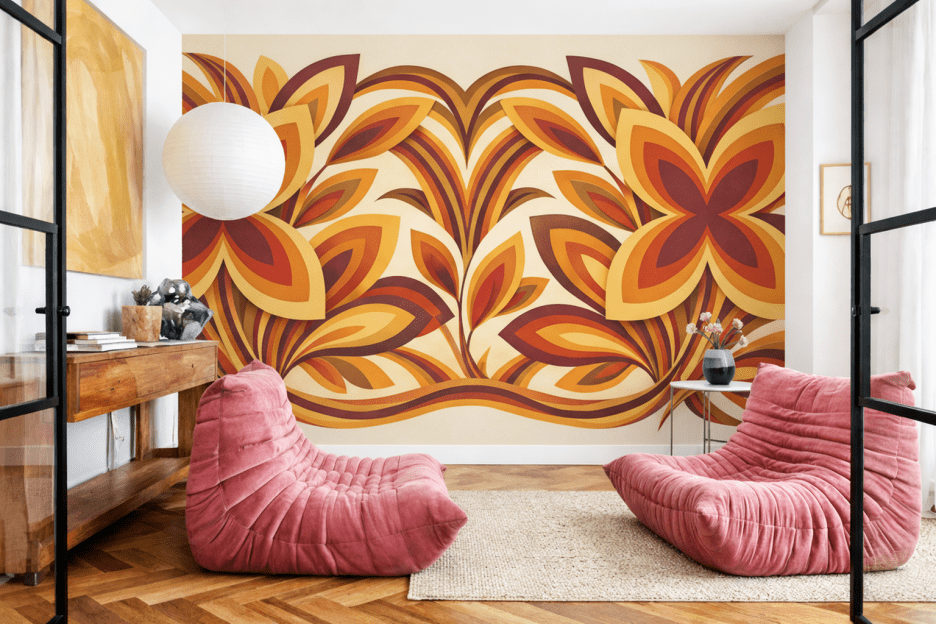Ink Blossom Tapestry