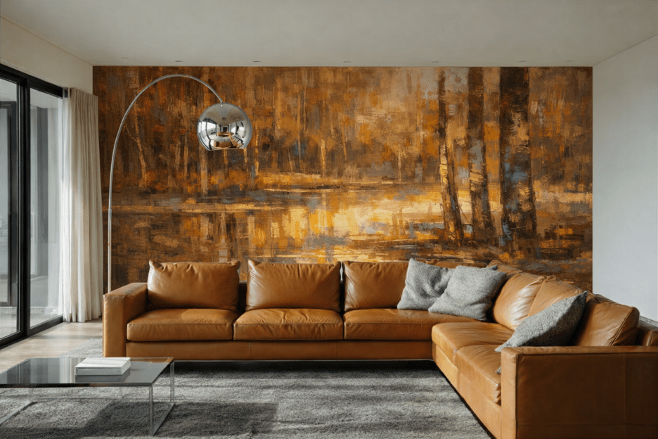 Golden Ripples Reflection