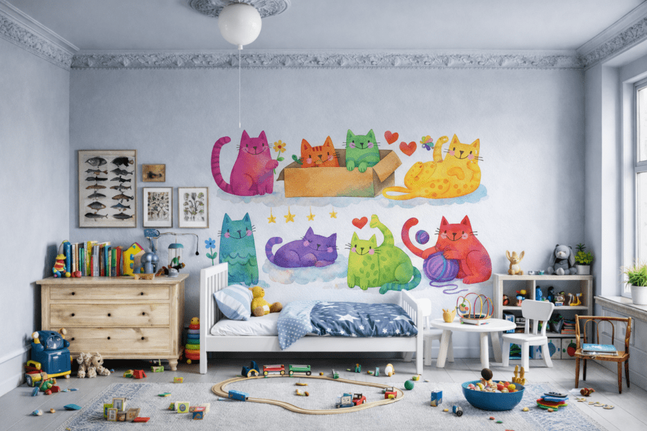 Whimsical Feline Collage