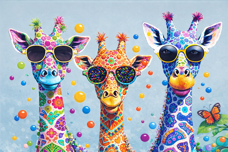 Kaleidoscopic Giraffes