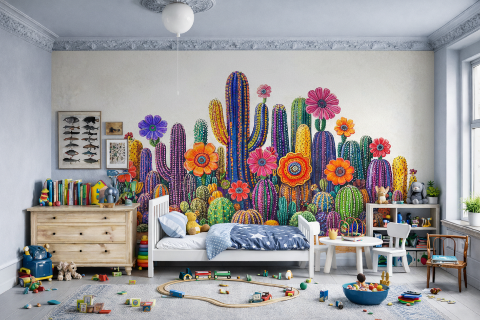 Vibrant Cactus Oasis