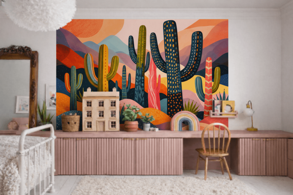 Sunset Horizon Cacti